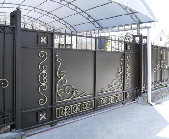 Металлические ворота в Кропоткине
