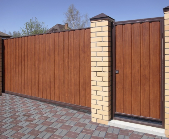 Ворота из металлического сайдинга в Кропоткине