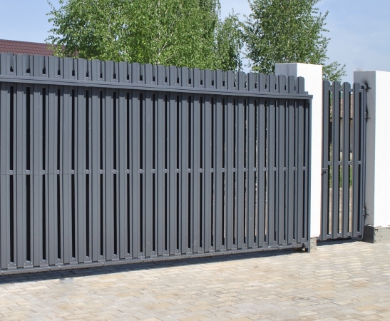 Ворота из штакетника в Кропоткине